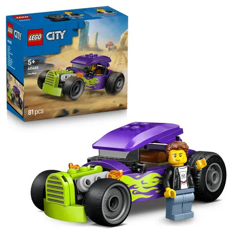 LEGO City Hot Rod - Racewagen Auto Speelgoed voor Kinderen met Chauffeur Minifig