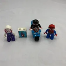 Duplo Spidey Lot 3 Marvel SPIDER-MAN Peter Parker Motorcycle
