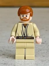 LEGO Star Wars Obi-Wan Kenobi Minifigure 7661 sw0162 - Damaged Torso / Legs