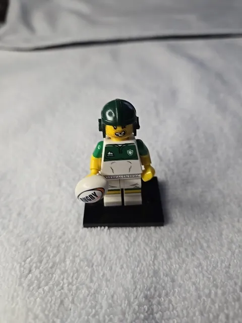 Lego Collectible Minifigure Series 19 Rugby Player Complete 