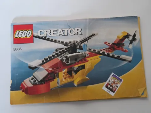Lego Creator Set 5866 Rotor Rescue Helicopter Instruction Manual Booklet