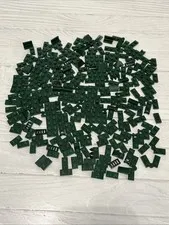 LEGO DARK GREEN LOT 268 PCS 1X2 PLATE SLOPE HINGE GRILL VARIETY BUILDING PIECES