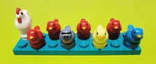 Lego Bird family 4 Red , 1 Blue , 1 Yellow , 1 Gray and One Chicken Brand New