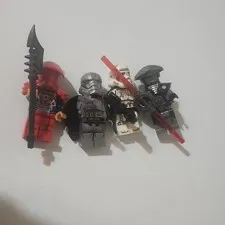 Custom LEGO Star Wars Minifigures Lot of 4 w/ Weapons & Accessories