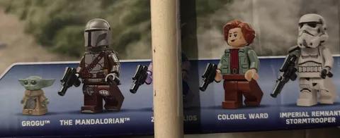 Lego Star Wars Mandalorian / Grogu / Colonel Ward minifigures 75447 Razor Crest