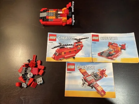 LEGO CREATOR Red Rotors (31003) 3-in-1 Building Kit - 100% Complete with Manual
