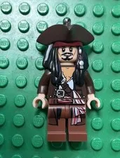 Lego Pirates Of The Caribbean Jack Sparrow Key Chain Minifigure 853187 no tag