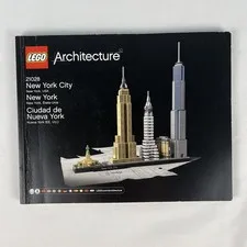 LEGO Architecture New York City 21028 Instruction Manual Book Booklet Only