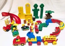LEGO DUPLO  Blocks and Accessories Mixed Lot. Bikes, Fire Truck, Circus, Track +