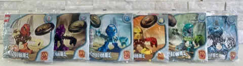 Bionicle Tohunga Set of 6: 1388 - 1393 McDonald's Toy . Sealed .