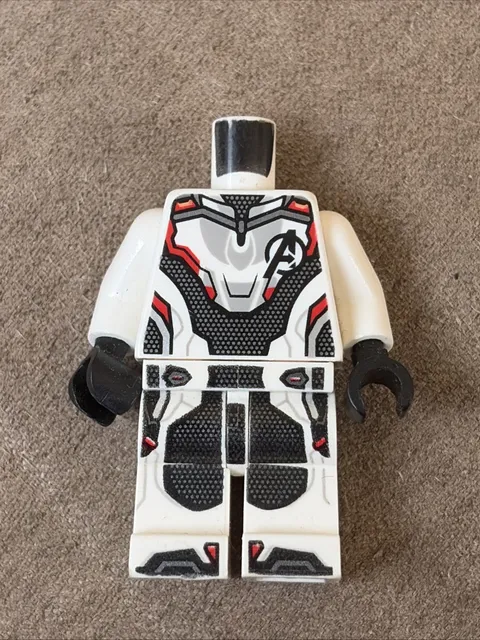 LEGO Super Heroes Minifigure Iron Man White Jumpsuit (Genuine) No Head