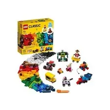 LEGO Classic- Bricks and Wheels 11014 Building Kit, 653 pieces.