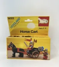 Vintage LEGO 6022 Legoland Castle System HORSE CART (6022) SEALED.