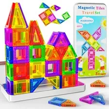 Travel set magnetic construction child 3 4 5 6 years 41 pieces