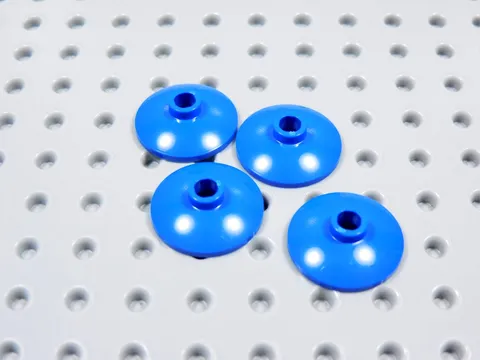 LEGO Lot of 4 Blue Round 2x2 Radar Dish Saucers BT