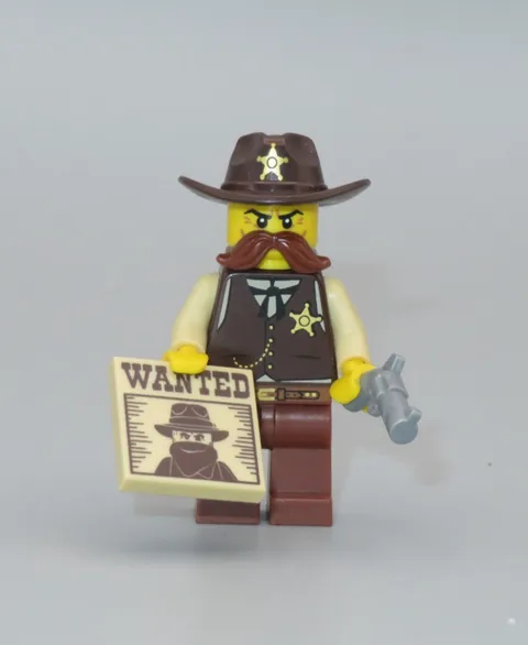 LEGO Sheriff gun wanted poster minifigure CMF collectible series 13