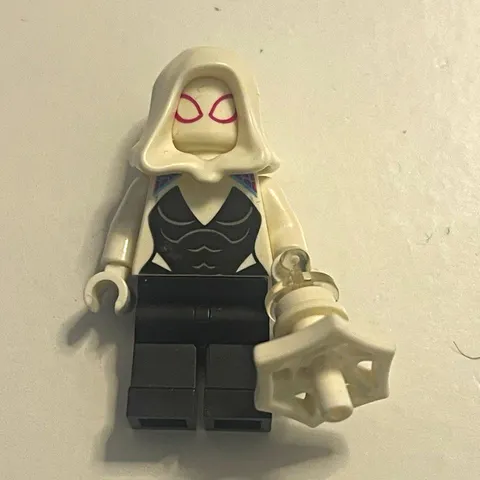 LEGO Marvel Spider-Gwen Minifigure White Hood & Mask w/ Black Legs