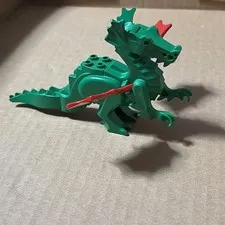 VTG LEGO 6028 Castle Knight Classic Green Red Winged Dragon Minifigure