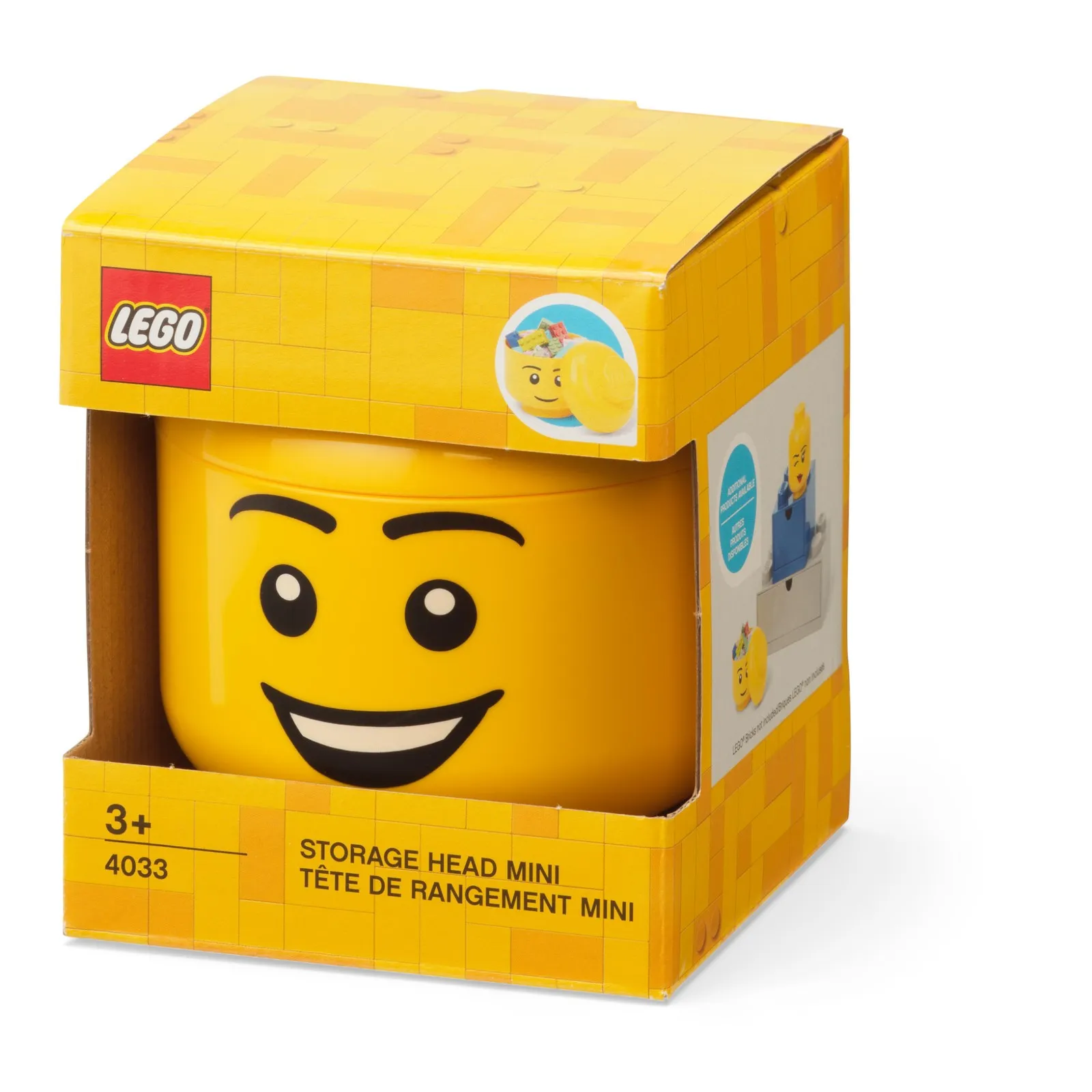 LEGO Storage Products: 40330802 Mini Head Happy Boy NEW