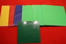 Lego Base Plates 32x32 10" - 9 total 3 new, 6 pre-owned, not Lego Brand