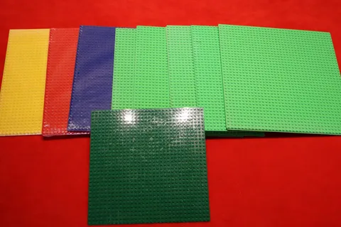 Lego Base Plates 32x32 10" - 9 total 3 new, 6 pre-owned, not Lego Brand