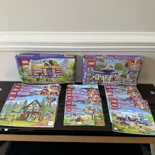 LEGO Friends Cafe Lot Sets 41699 41336 Open Box Sealed Bags + Extra Manuals
