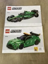 Lego Speed Champions 76925 Aston Martin & Cognizant Manual Booklets (2)