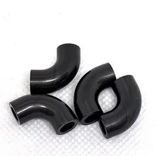 LEGO Parts - Pearl Dark Gray Brick, Round Tube 1 x 1 d. 90 - No 25214 - QTY 4