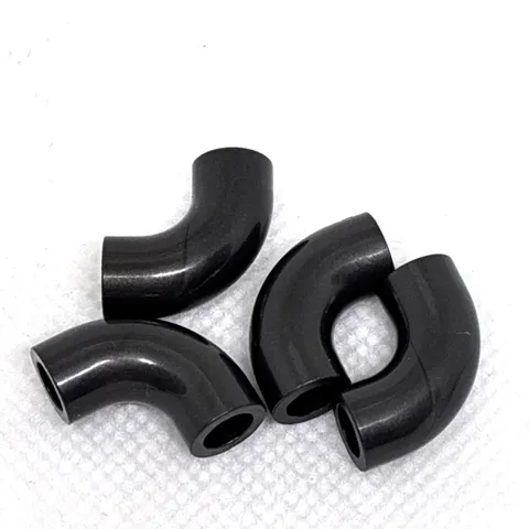 LEGO Parts - Pearl Dark Gray Brick, Round Tube 1 x 1 d. 90 - No 25214 - QTY 4