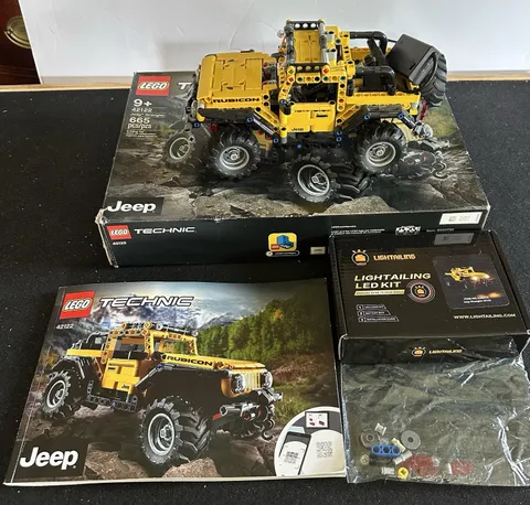 Lego Technic Jeep Wrangler 42122 Building Set w/LED Lighting Set Complete