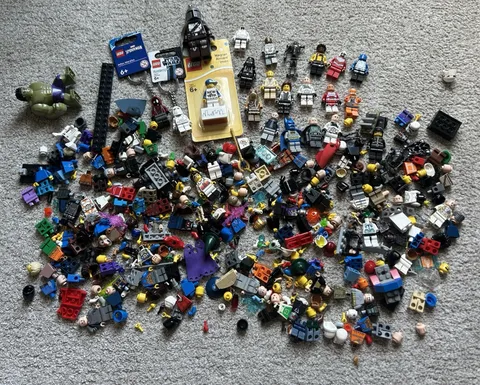 LEGO Minifigure Lot Batman Miles Morales Hulk Star Wars Keychain Magnet