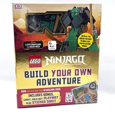 LEGO Sealed NINJAGO Build Your Own Adventure + Playmate, Sticker Sheet Book Kit