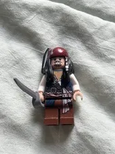 LEGO Captain Jack Sparrow Minifigure with Sword Pirates of the Caribbean