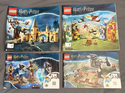 LEGO Harry Potter Instruction Manuals Lot of 4 - Sets 75945 75953 75956 75965