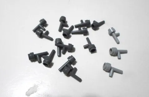 LEGO Lot Of 17 ASSORTED COLORS Space Gun / Torch Weapon Minifigure Part # 86208