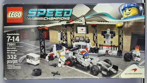 LEGO SPEED CHAMPIONS: Mclaren Mercedes Pit Stop (75911) Retired New box wear