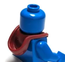 Lego - Minifigure Utensil - Dark Red Hood, Folded Down