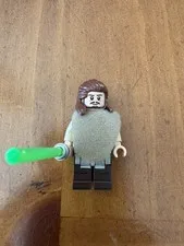 LEGO Star Wars Qui-Gon Jinn Minifigure with Poncho & Lightsaber sw0810