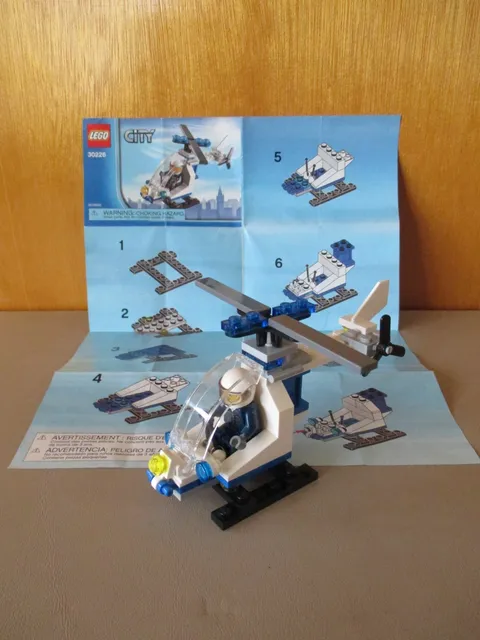 Lego City 30226 Police Helicopter w/Mini Figure & Instructions