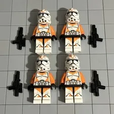 LEGO Minifigure Star Wars Clone Trooper 212th Attack Battalion Lot Of 4 H3 64
