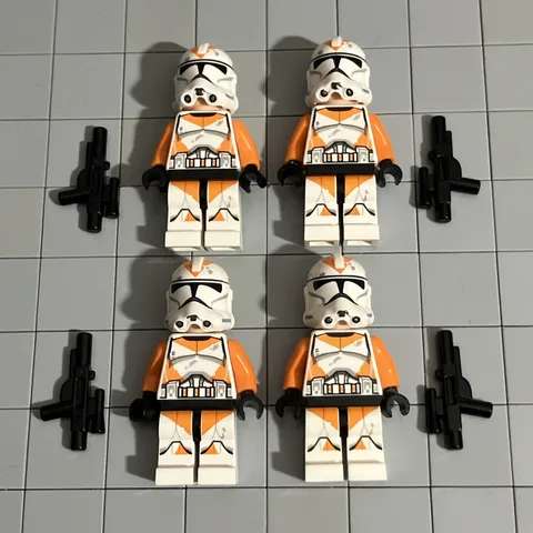 LEGO Minifigure Star Wars Clone Trooper 212th Attack Battalion Lot Of 4 H3 64