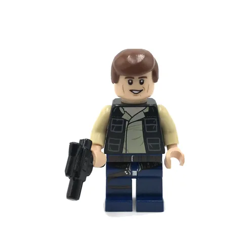 LEGO Han Solo minifigure Star Wars 75030 75052 Vest Pockets