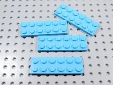 LEGO Lot of 4 Medium Azure 2x6 Plates BM