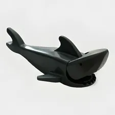 Lego City Animal Shark Minifigure Rounded Nose Debossed Eyes Moveable Head Teeth