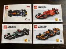 Lego Speed Champions F1 2024 Models Instructions Manuals - Lot Of 4 - NO LEGOS