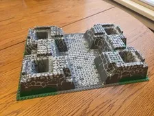 Vintage Lego Castle Baseplate Gray 30271 Authentic 8781 Base Plate 15"x10"