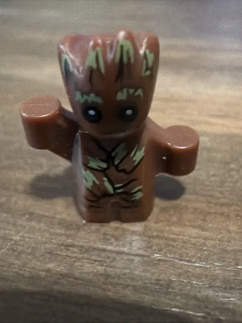 Lego Baby Groot Minifigure Reddish Brown Guardians of the Galaxy 76081 sh0389
