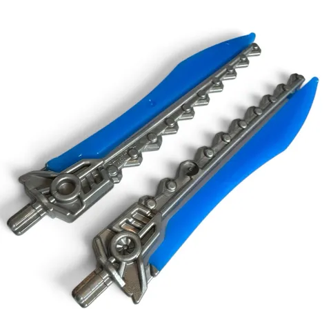 LEGO Hero Factory Stormer XL 6230 Sword Saw Blue Silver 98568 Lot of 2