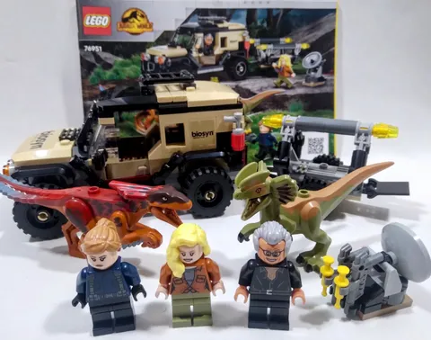 🔥LEGO 76951 Pyroraptor & Dilophosaurus Transport 100% Complete w/ Instructions