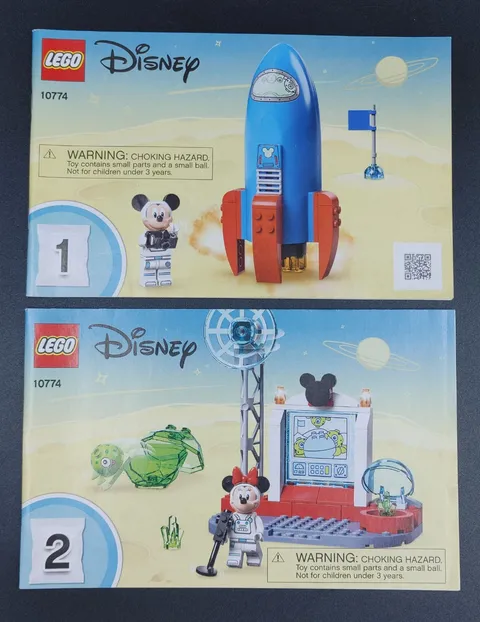 LEGO Disney MICKEY & MINNIE MOUSE'S SPACE ROCKET Instruction Booklet Set 10774